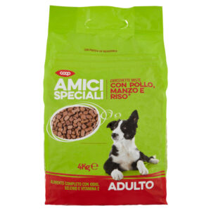 Amici Speciali Ξηρά τροφή για σκύλους με κοτόπουλο, μοσχάρι και ρύζι 4 kg