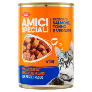 Amici Speciali Nuggets για γάτα με σολομό, τόνο και λαχανικά 415 g